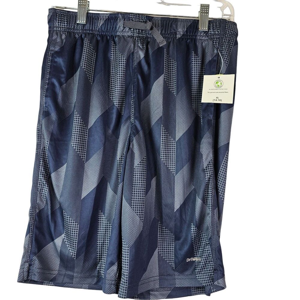 NWT Athletic Works Boys Shorts Size 12 Gray Performance Basketball